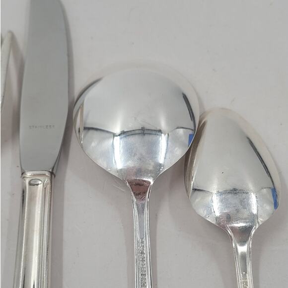 Rogers Brothers Silver Plate Eternally Yours Coquette 6-8 - Picture 7 of 12